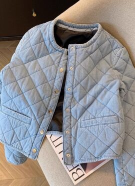 Blue Denim Style Quilted Jacket | Bong Ye Bun - Behind Your Touch