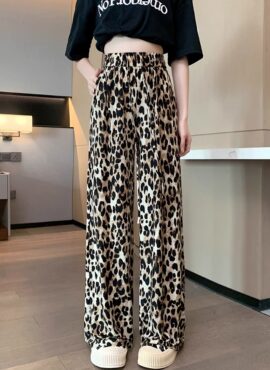 Brown Leopard Mopping Pants | Taehyun - TXT