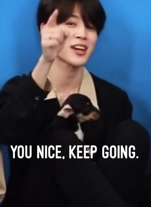 Jimin's Motivational Message: 